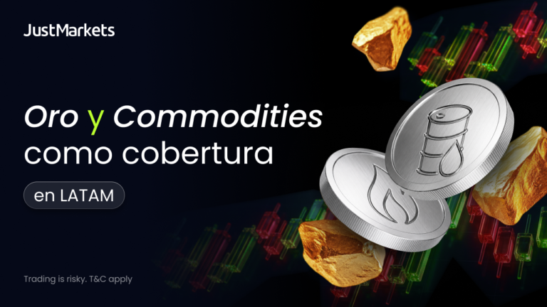 JustMarkets analiza el papel del oro y las commodities como cobertura en LATAM