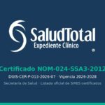 SaludTotal se certifica en la NOM-024 e integra inteligencia artificial en todo el consultorio